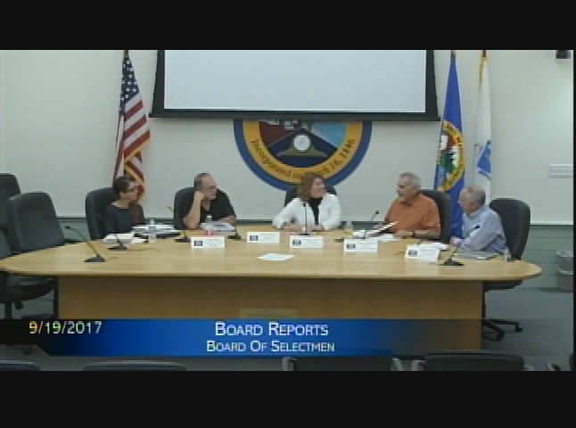 Selectmen's Meeting September 19, 2017
