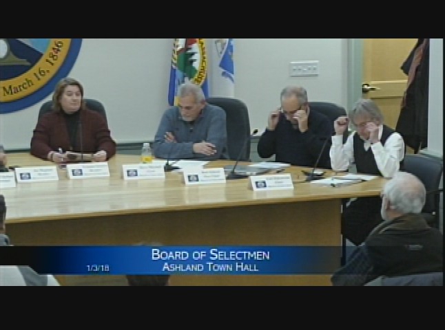 Selectmens Meeting January 3, 2018