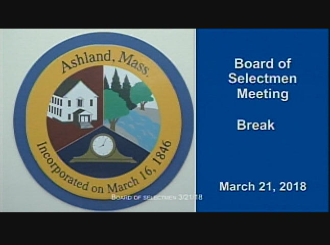 Selectmen's Meeting March 21 2018