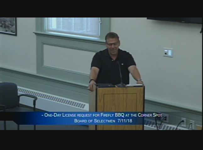 Selectmen's Meeting July 11, 2018