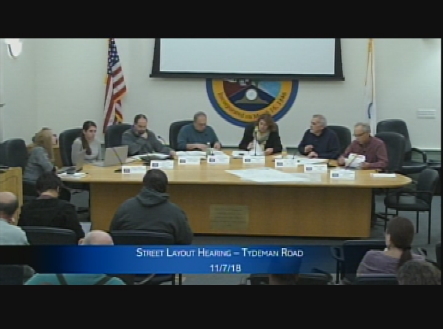 Selectmen's Meeting November 7, 2018