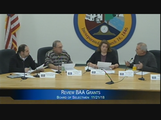 Selectmens Meeting November 21 2018