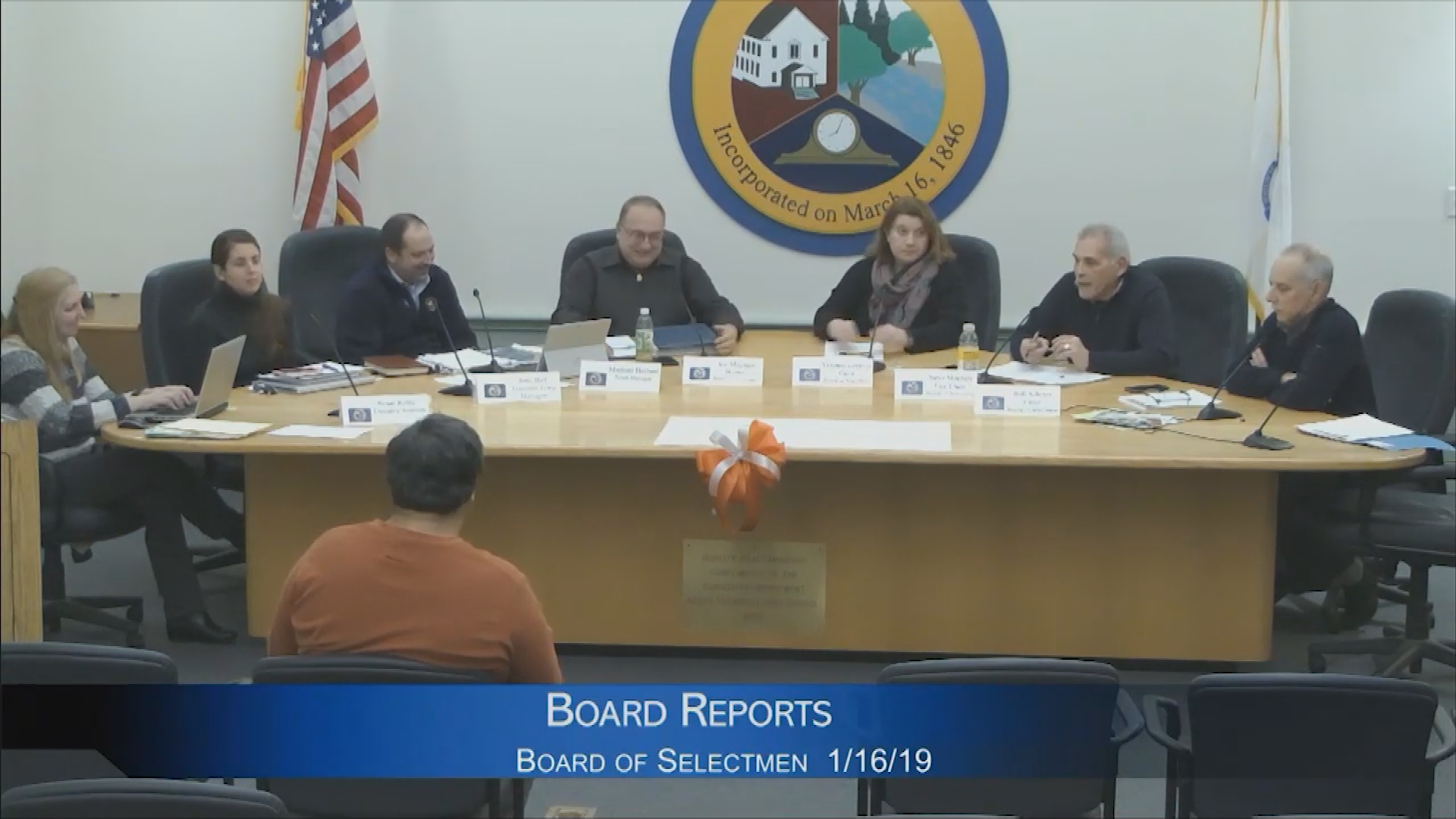 Board of Selectmen  1 16 2019 Board Reports