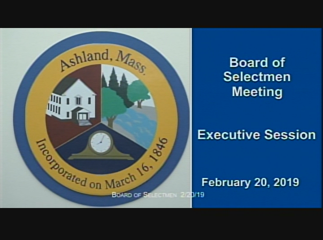 Selectmen's Meeting February 20, 2019