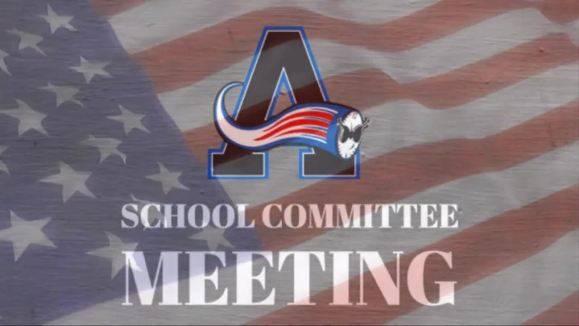 School Committee Meeting  Tuesday, November 21, 2023